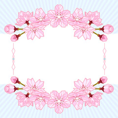 Obraz premium 桜フレーム2-C