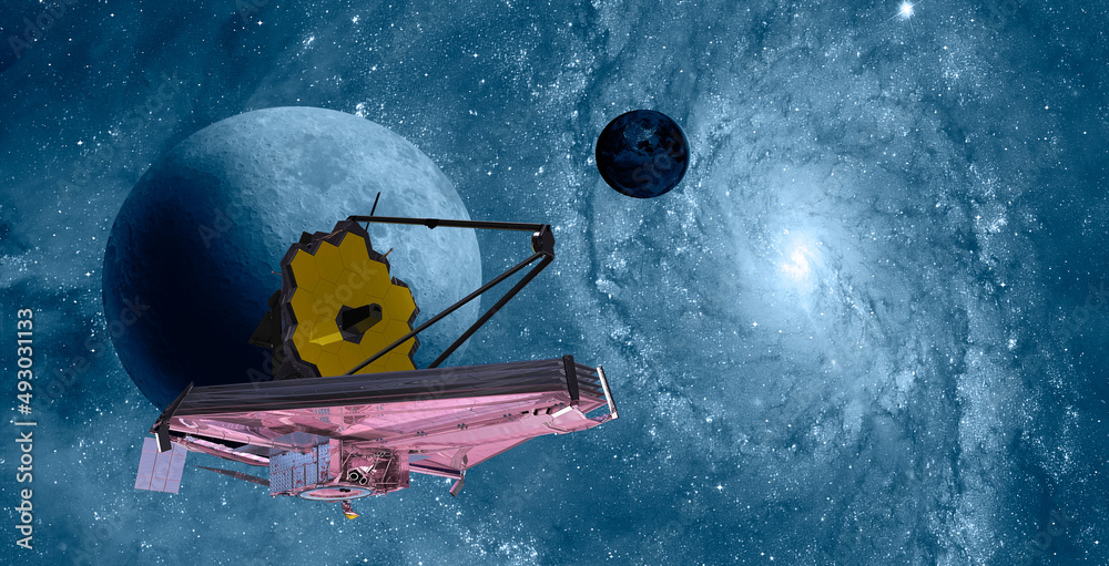 Poster James Webb Space Telescope in Space 