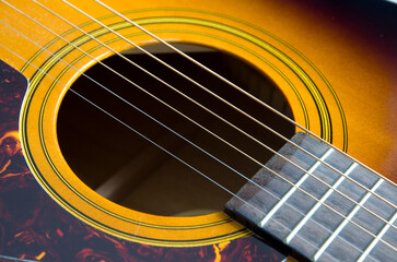 Obraz premium Details of Accoustic Guitar Strings