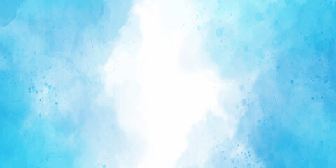 Watercolor painting wallpaper. Hand painted purple and blue watercolor background. brush stroke blue watercolor on paper. hand painted abstract art blue watercolor background. Abstract blue sky brush.