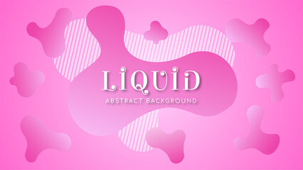 Beautiful Abstract Liquid Background with Editable Text Style, Sweet Pink and White Color Gradient