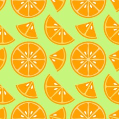 Summer fruit seamless lemon orange pattern for textiles and packaging and gifts and cards and linens and kids