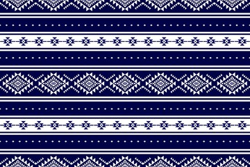 Geometrische etnische Oosterse naadloze patroon traditioneel ontwerp voor achtergrond, tapijt, wallpaper.clothing,wrapping, Batik fabric, Vector illustration.embroidery stijl - Sadu, sadou, sadow of sado