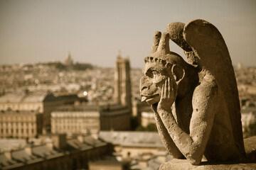 gargoyle on notre dame cathedral