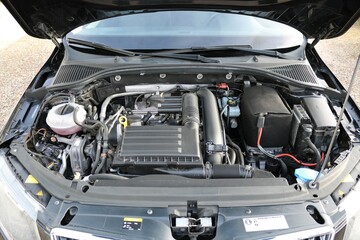 Photo of engine motor background.