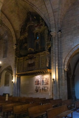 Fototapeta na wymiar Órgano de la Catedral de Mondoñedo, Lugo, España