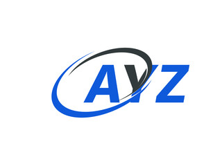 AYZ letter creative modern elegant swoosh logo design