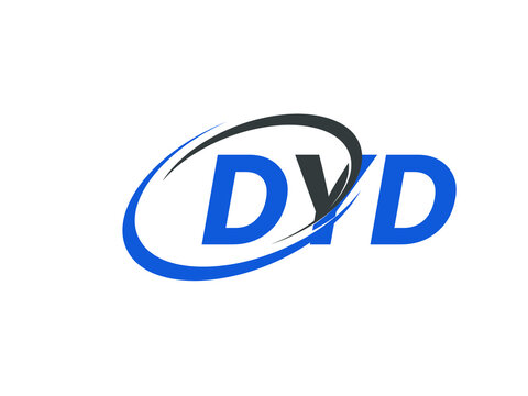 DYD letter creative modern elegant swoosh logo design