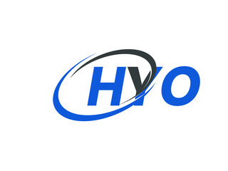 HYO letter creative modern elegant swoosh logo design