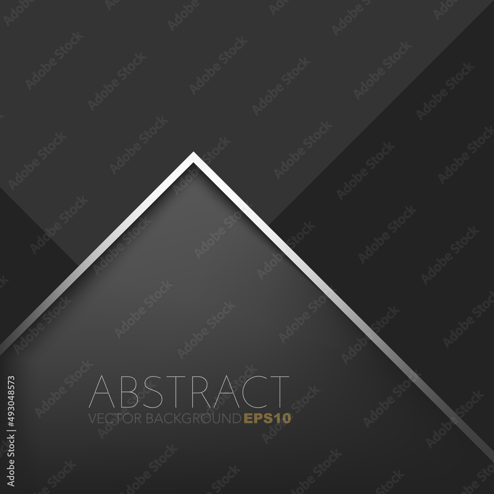 Poster graphic geometric triangle overlap vector layer background for text and message design