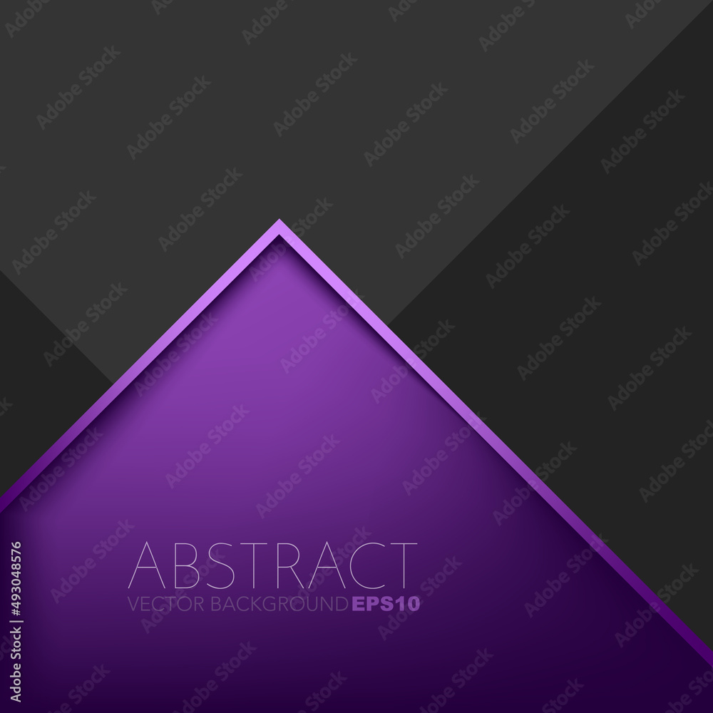 Poster graphic geometric triangle overlap vector layer background for text and message design