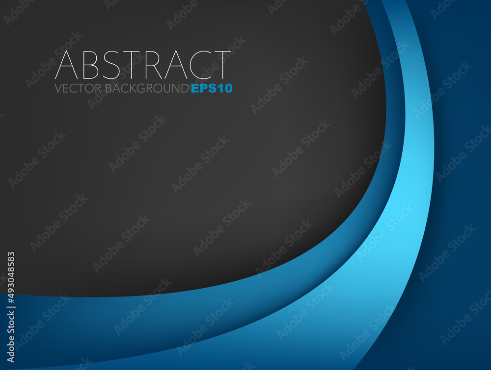 Fototapete graphic vector curve line overlap background for text and message design