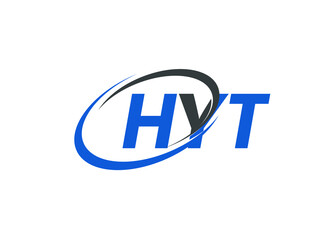 HYT letter creative modern elegant swoosh logo design