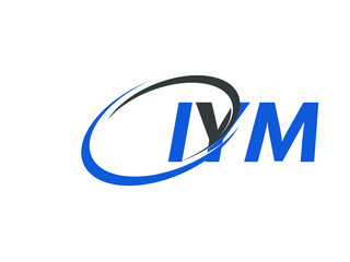 IYM letter creative modern elegant swoosh logo design