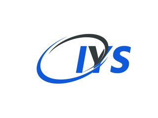 IYS letter creative modern elegant swoosh logo design