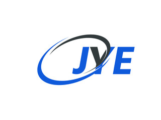 JYE letter creative modern elegant swoosh logo design