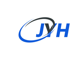 JYH letter creative modern elegant swoosh logo design