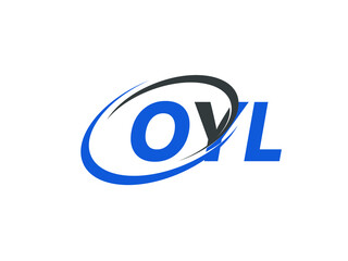 OYL letter creative modern elegant swoosh logo design