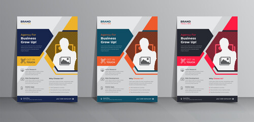 Corporate business flyer template vector design, business poster layout, corporate banners, poster and leaflets design