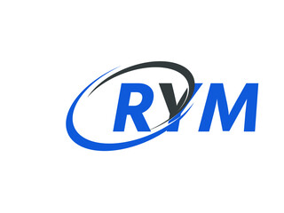 RYM letter creative modern elegant swoosh logo design