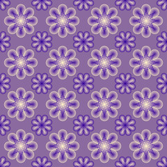Flowers seamless pattern background. Vector illustration