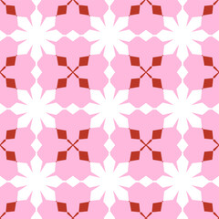 Simple Trellis Retro Geometric Monochrome Style Vector Tile Seamless Pattern Elegant Colors Minimal Concept