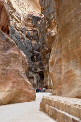 ヨルダン　ペトラ遺跡の風景