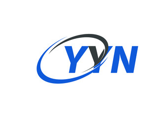 YYN letter creative modern elegant swoosh logo design