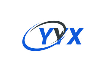 YYX letter creative modern elegant swoosh logo design