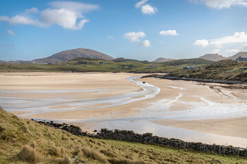 Carnish Beach and Cappadale Sands at Low Tide, Isle of Lewis, Scotland