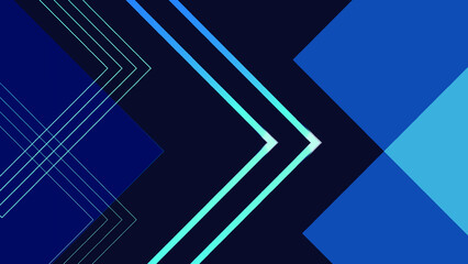 abstract technology arrow line moving forward, technology digital data, communication, and network on blue background
