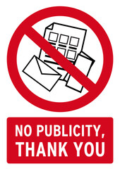 no publicity poster in english language