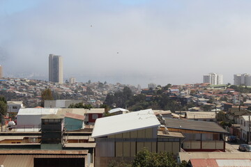 Landscape of Valparaiso, Chile.
View from the top.