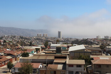 Landscape of Valparaiso, Chile.
View from the top.