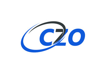 CZO letter creative modern elegant swoosh logo design