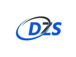 DZS letter creative modern elegant swoosh logo design