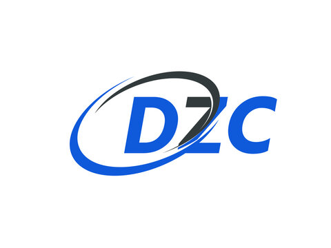 DZC letter creative modern elegant swoosh logo design