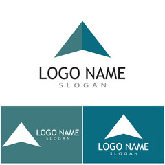 Futuristic Triangle Chain logo design inspiration