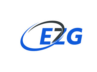 EZG letter creative modern elegant swoosh logo design