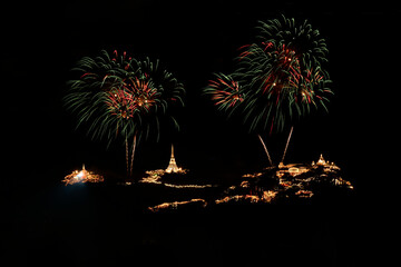 Khao Wang Phetchaburi Fireworks Festival.