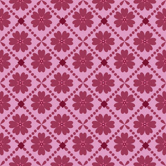 Vector seamless pattern. Weaving Pattern square more frequent, Vector seamless pattern. Modern stylish texture. Trendy graphic design for out clothes test equipment, interior, wallpaper mini flowers.