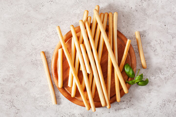grissini crispy italian bread sticks.