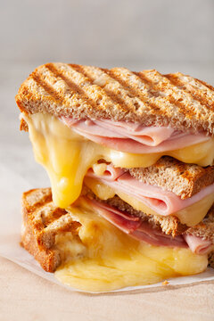 grilled ham and cheese sandwich