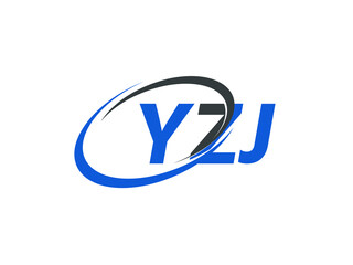 YZJ letter creative modern elegant swoosh logo design