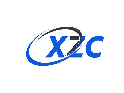 XZC letter creative modern elegant swoosh logo design