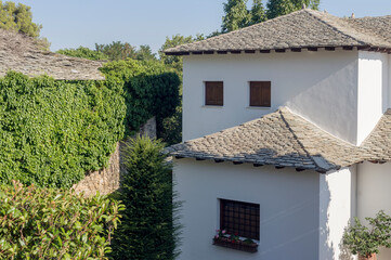 View of the mountains village of Vizitsa (South Pelion, Prefecture of Magnesia, Greece)