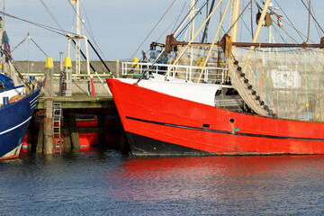 Fishing boat in the harbor Denmark