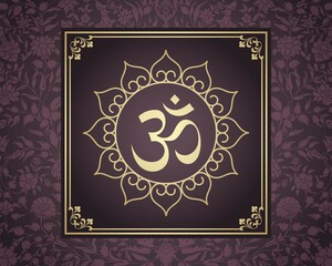 aum syllable , paisley design ,Hinduism , India	