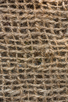 close up of burlap fabric. Abstract.  Background. Tectile. 