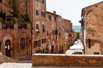 Fototapeta premium Attractions of the medieval city of Siena